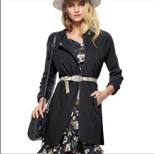 Cabi Tailored Ponte Knit Coat Black Full Zip Soft Shell Stretch 3351 Womens XS